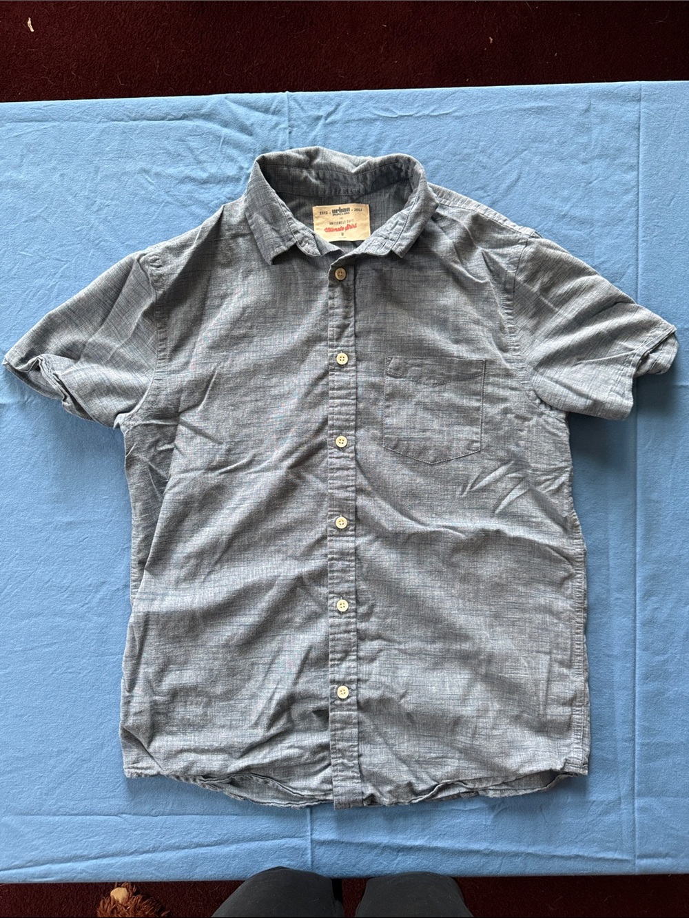 urban pipeline Light Blue Short-Sleeve Button-Down Shirt